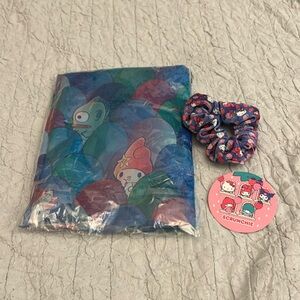 Hello kitty scarf and hair scrunchie